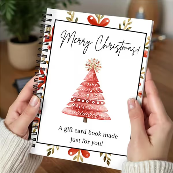 🎄📚Christmas Gift Card Book - 🎁Surprises On Every Page📚Hardcover & Durability Line