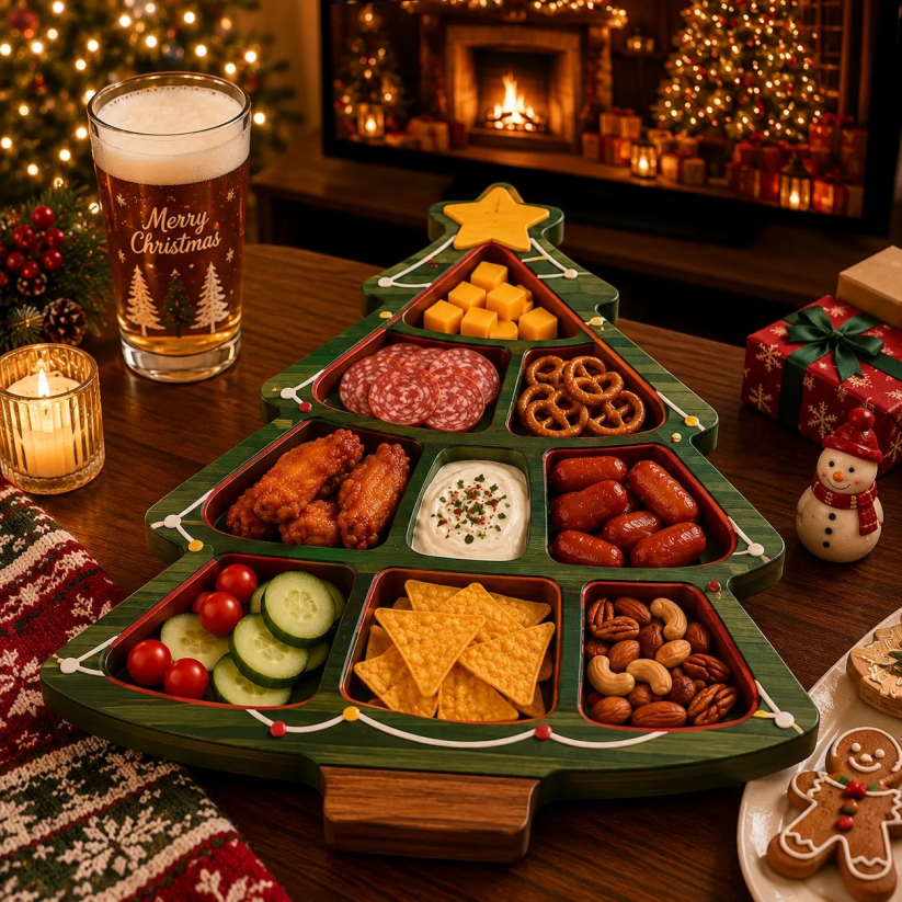 🎄 Christmas Snack Serving Tray