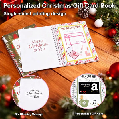 🎄📚Christmas Gift Card Book - 🎁Surprises On Every Page📚Hardcover & Durability Line