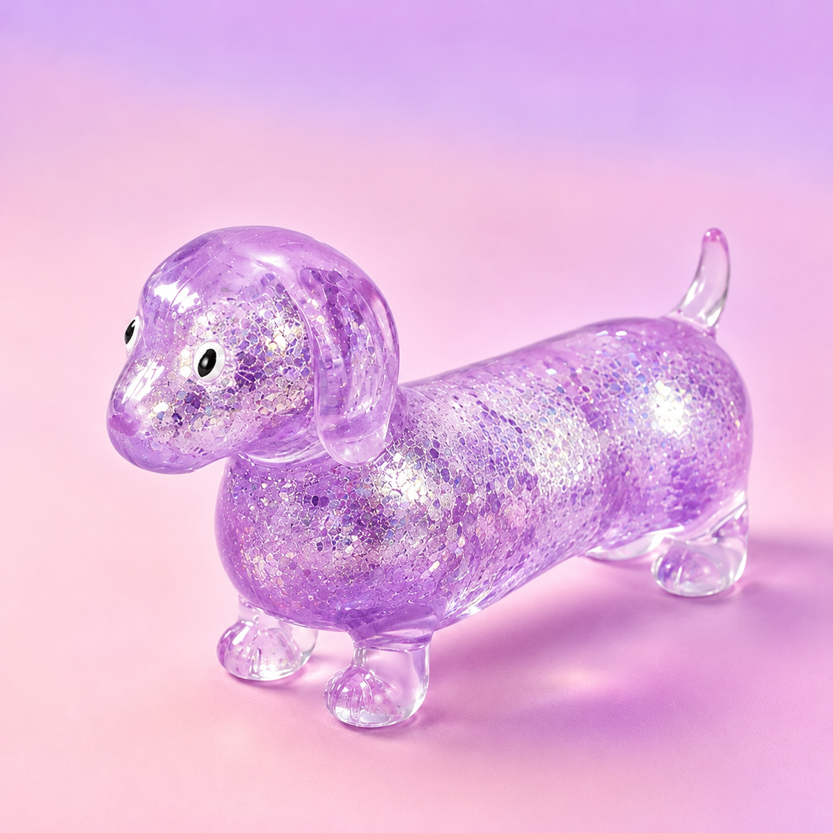🐶 Glitter Dachshund Squishy