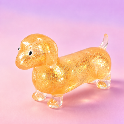 🐶 Glitter Dachshund Squishy