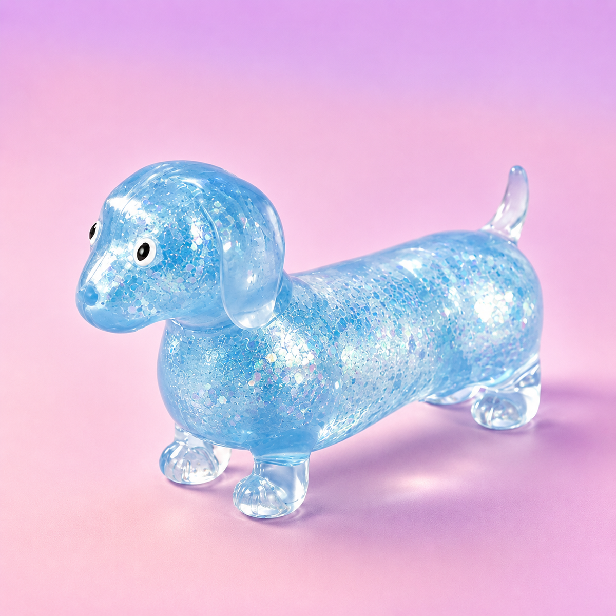 🐶 Glitter Dachshund Squishy
